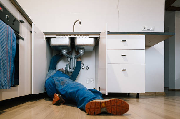 Professional Drain Cleaning technician working in Andes, NY